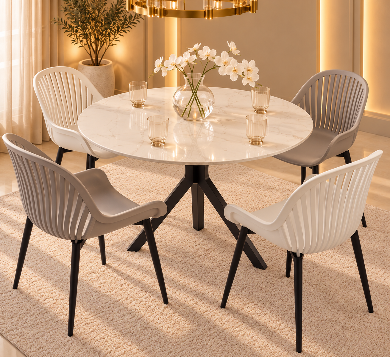طاولة طعام رخامية 031